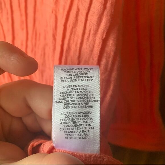 ‘Michael’ Michael Kors Pink Rouched Belted Button-Up Top- Women XS - Picture 7 of 9